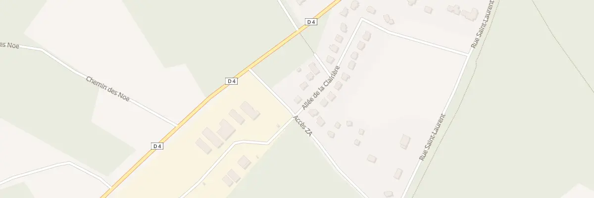 Plan du 22 All de la Clairière à Lantic