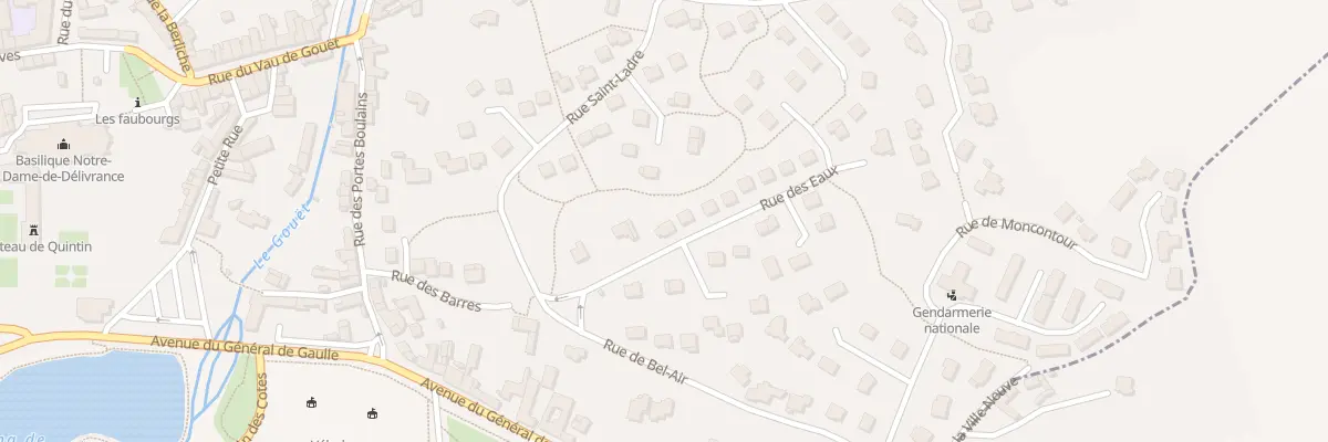 Plan du 5 Rue des Eaux à Quintin