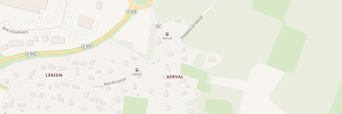 Plan du 5657 Kerval à Plougoumelen