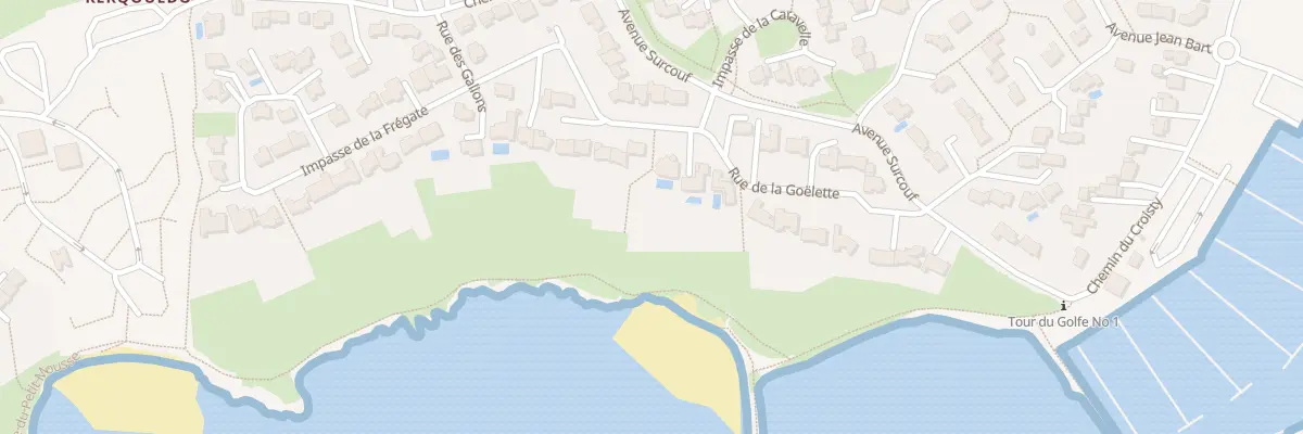 Plan du 1 Rue des Galions à Arzon