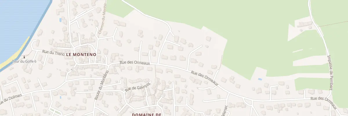 Plan du 43 Rue des Ormeaux à Arzon