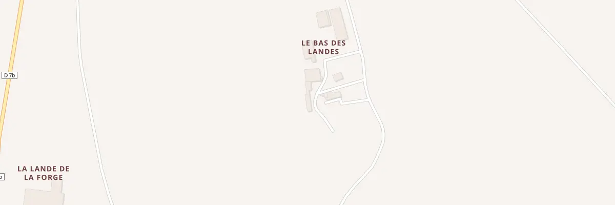 Plan du 12 Le Bas des Landes à Lanfains