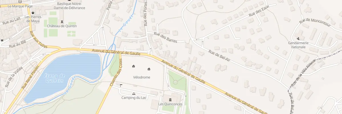 Plan du 5 Av du Général de Gaulle à Quintin