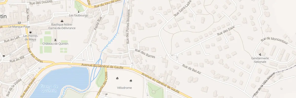 Plan du 9 Rue des Barres à Quintin