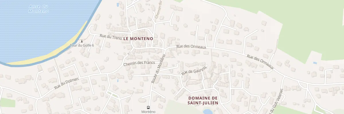 Plan du 53 Rue du Monteno à Arzon