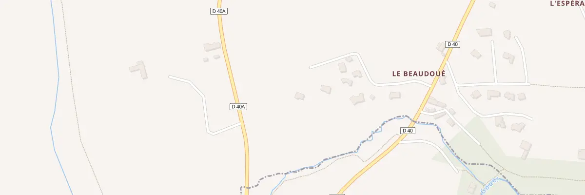 Plan du 23 Le Beaudoué au Fœil