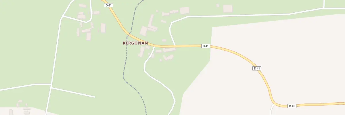 Plan du 26 Kergonan à Allineuc