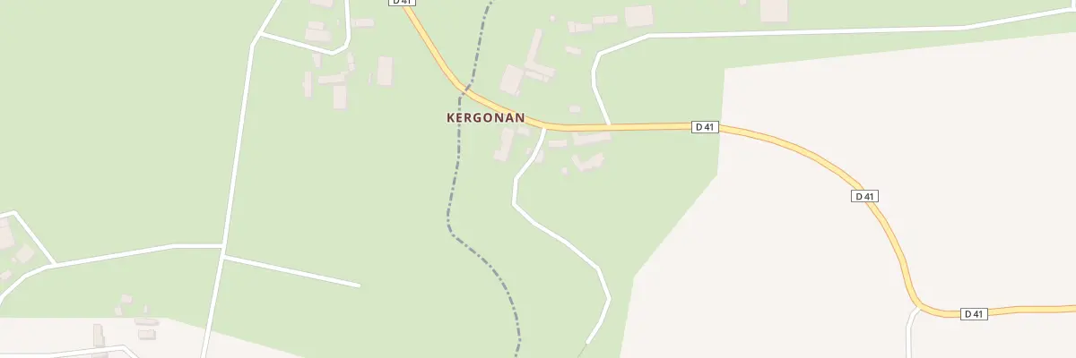 Plan du 24 Kergonan à Allineuc