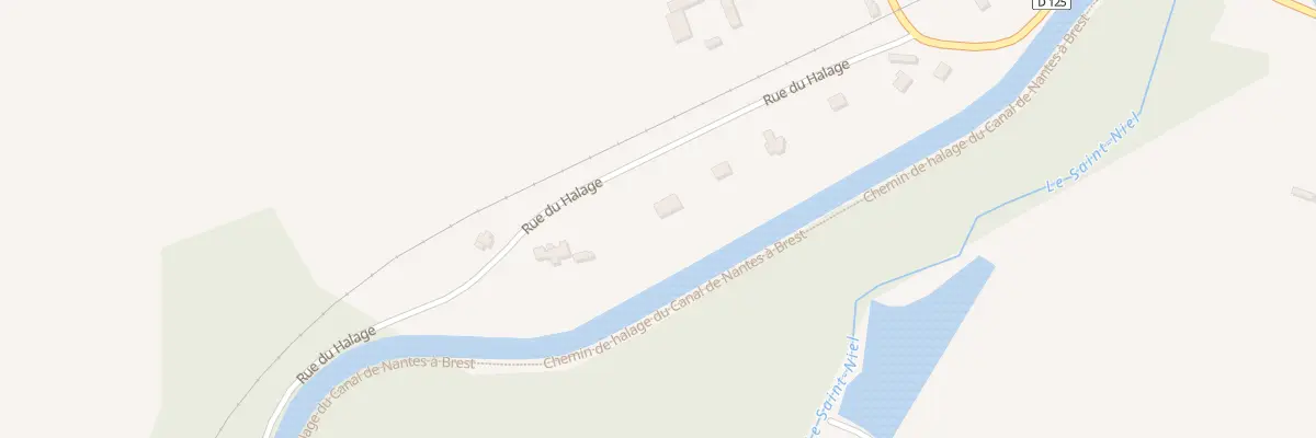 Plan du 9 Rue du Halage à Saint-Gérand-Croixanvec
