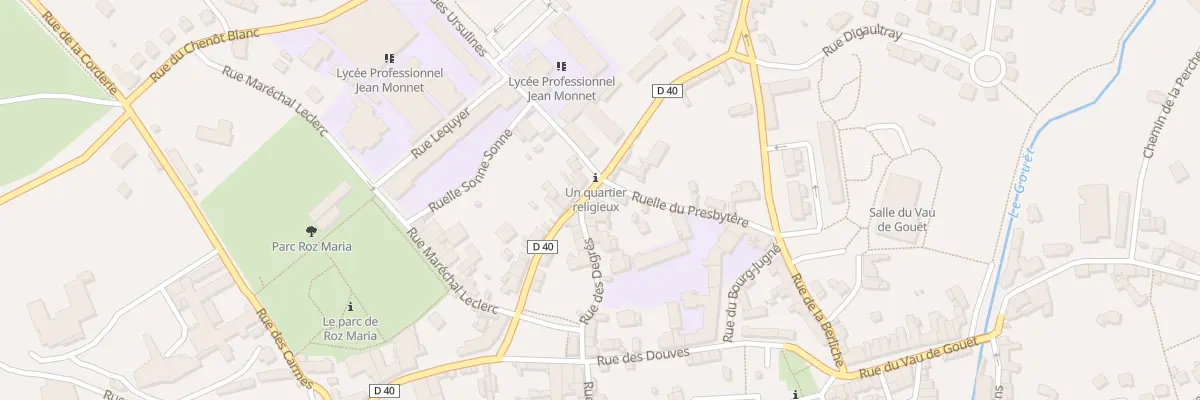 Plan du 14 Rue des Degrés à Quintin