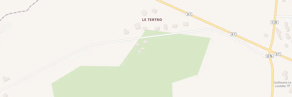 Plan du 1 Le Tertro à Lanfains