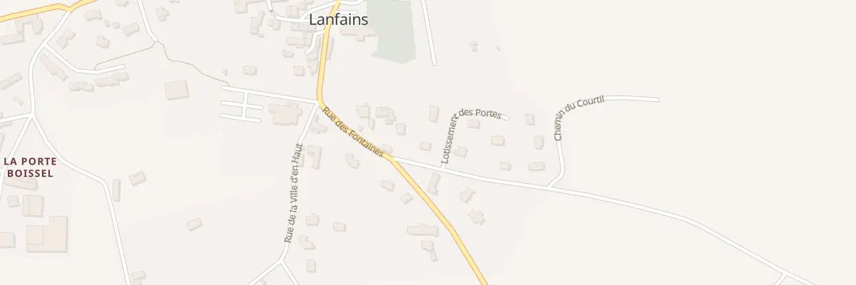 Plan du 1 Rue du Verger à Lanfains