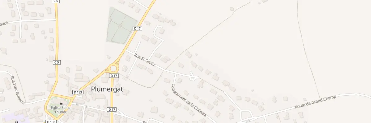 Plan du 2 Lot de la Chênaie à Plumergat