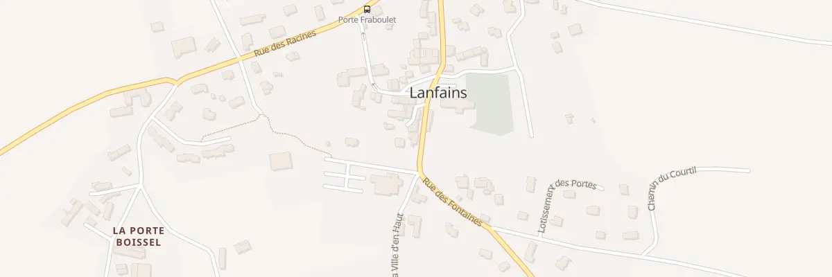 Plan du 6 Rue des Fontaines à Lanfains