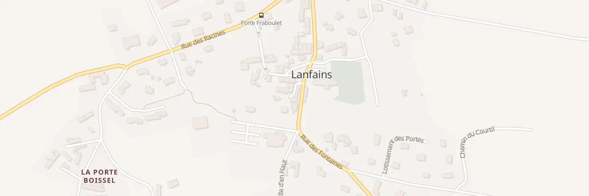 Plan du 4 Rue des Fontaines à Lanfains
