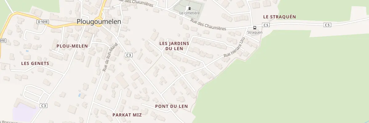 Plan du 5 Rue Leonard Eunson à Plougoumelen