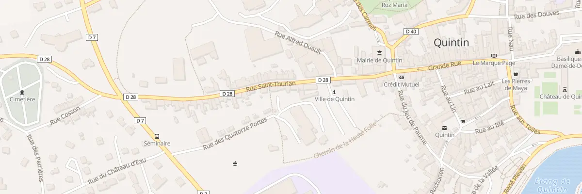 Plan du 15 Rue St Thurian à Quintin