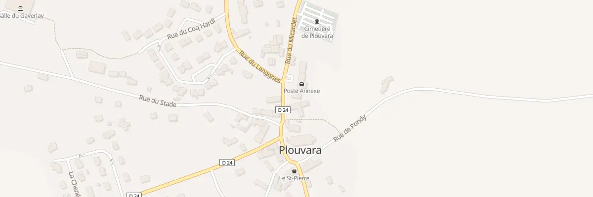 Plan du 7 Rue de la Mairie à Plouvara