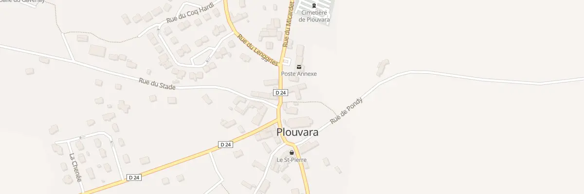 Plan du 3 Pl de l’Eglise à Plouvara