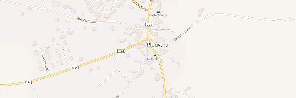 Plan du 14 Pl de l’Eglise à Plouvara