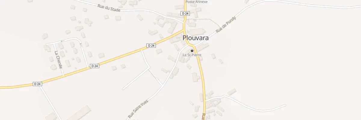 Plan du 1 Rue Saint-yves à Plouvara