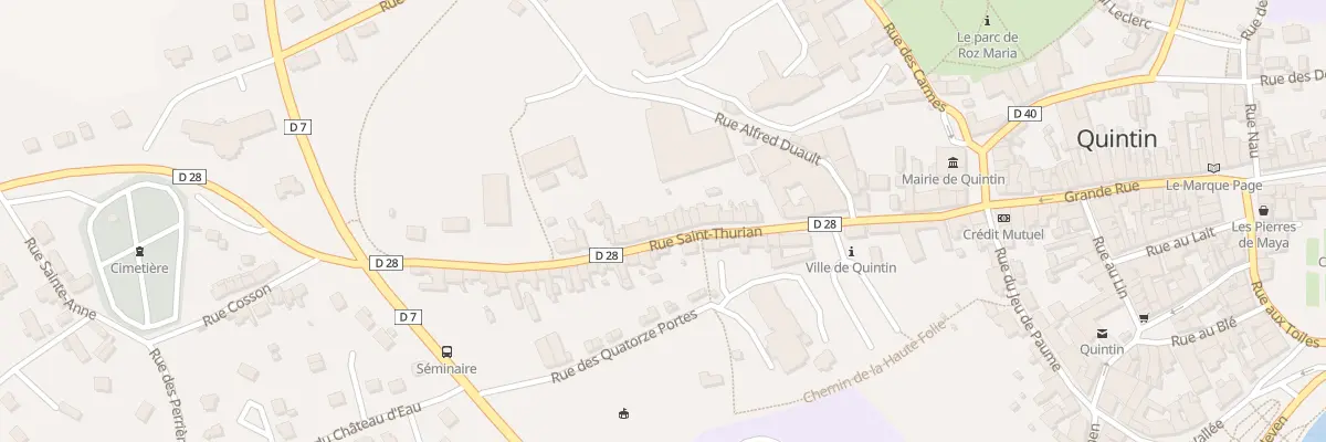 Plan du 32 Rue Saint-Thurian à Quintin