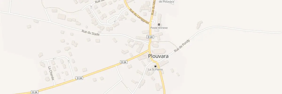 Plan du 4 Pl de l’Eglise à Plouvara