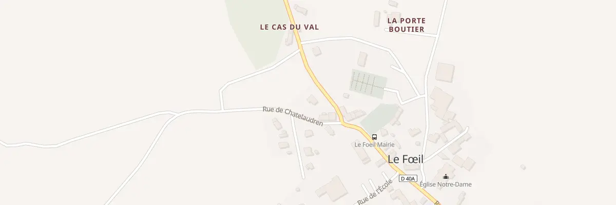Plan du 1 Rue de Châtelaudren au Fœil