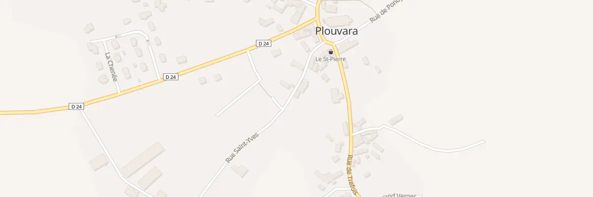 Plan du 5 Rue Saint-yves à Plouvara