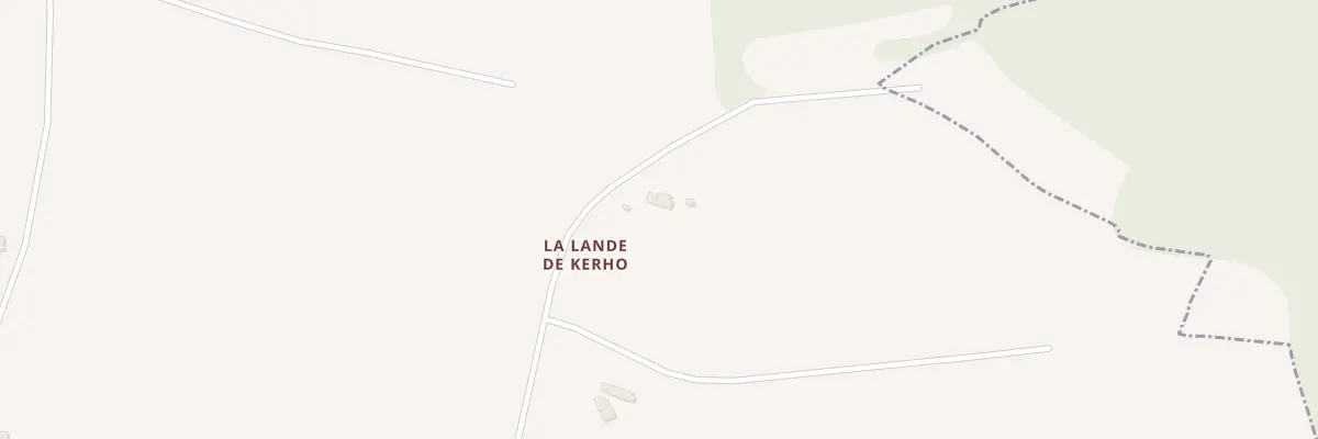 Plan du 5021 Lande de Kerho au Bodéo