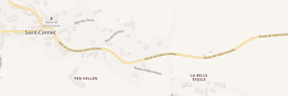 Plan du 1 Rte de Saint Caradec à Saint-Connec