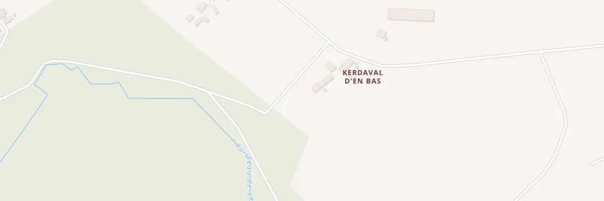 Plan du 3 Kerdaval d’en Bas à Merléac