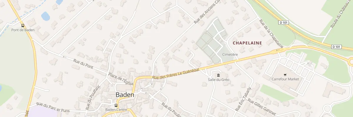 Plan du 15 Rue des Freres Guenedal à Baden
