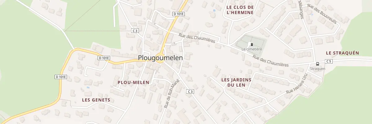 Plan du 3 Rue des Jardins à Plougoumelen
