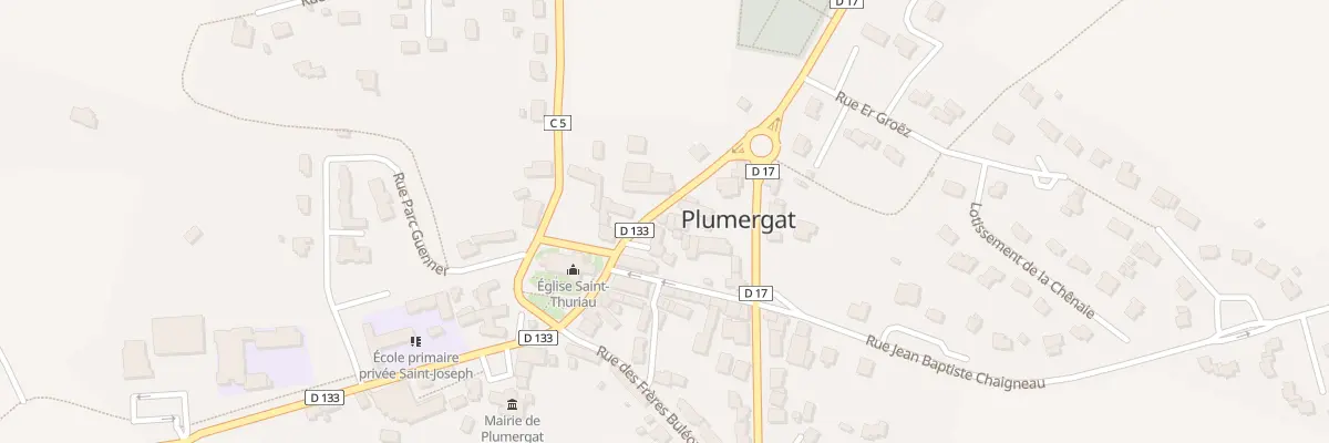 Plan du 4 Rue des Trois Clochers à Plumergat