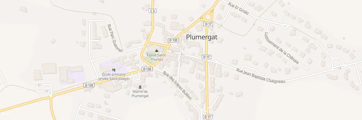 Plan du 1 Rue des Sabotiers à Plumergat