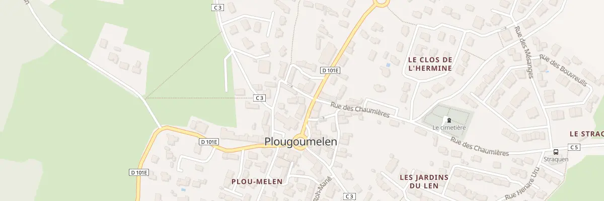 Plan du 3 Rue Yves de Pont-Sal à Plougoumelen