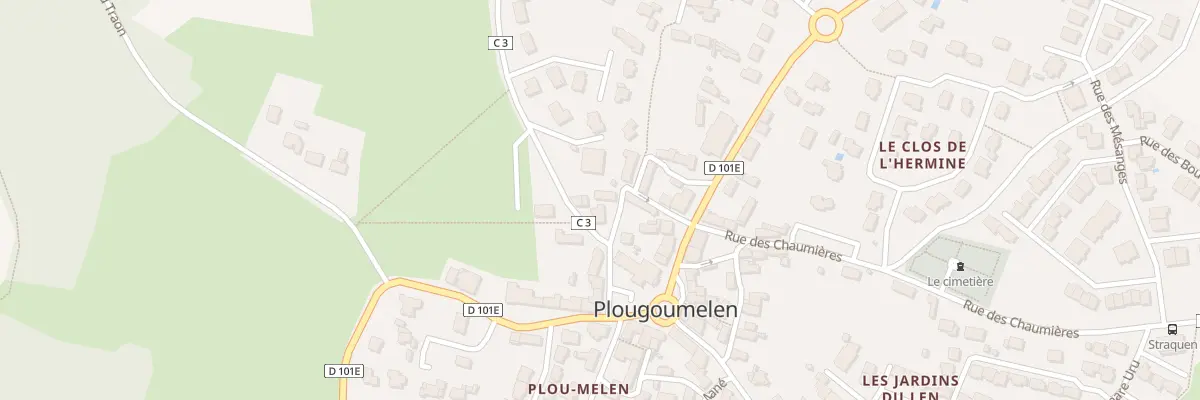 Plan du 1 Rue des Mimosas à Plougoumelen