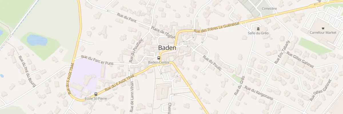 Plan du 8 Pl du Marhalle à Baden