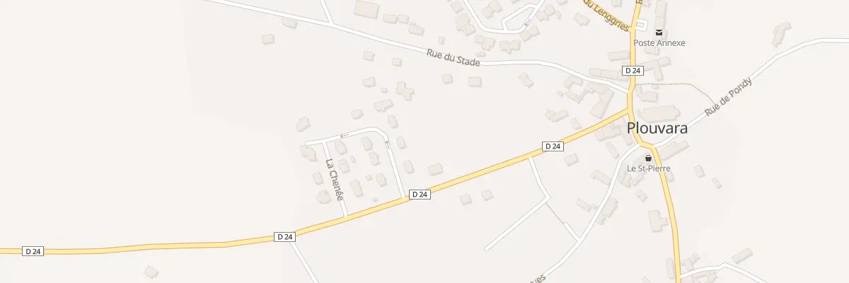 Plan du 10 Rue de Rohan à Plouvara