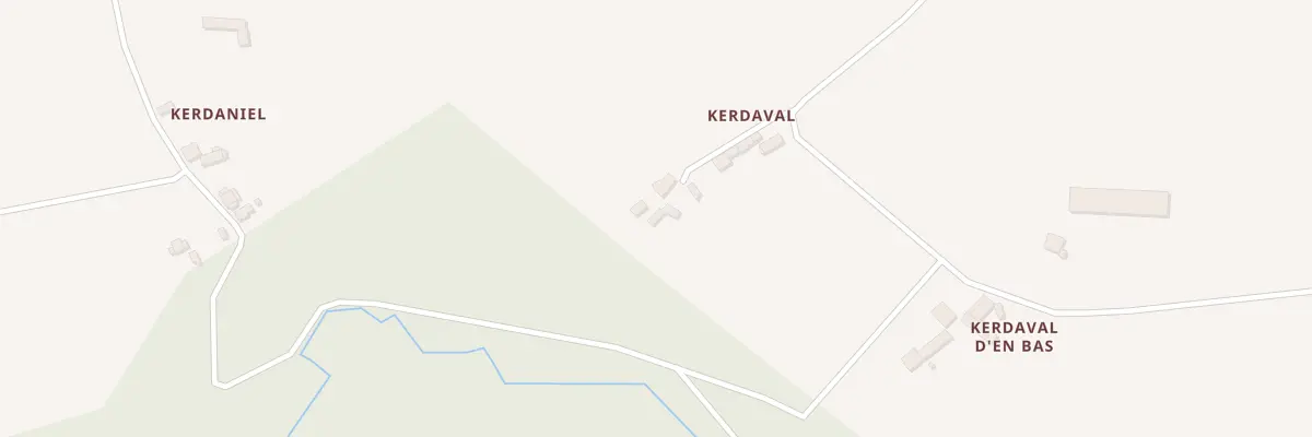 Plan du 7 Kerdaval d’en Haut à Merléac