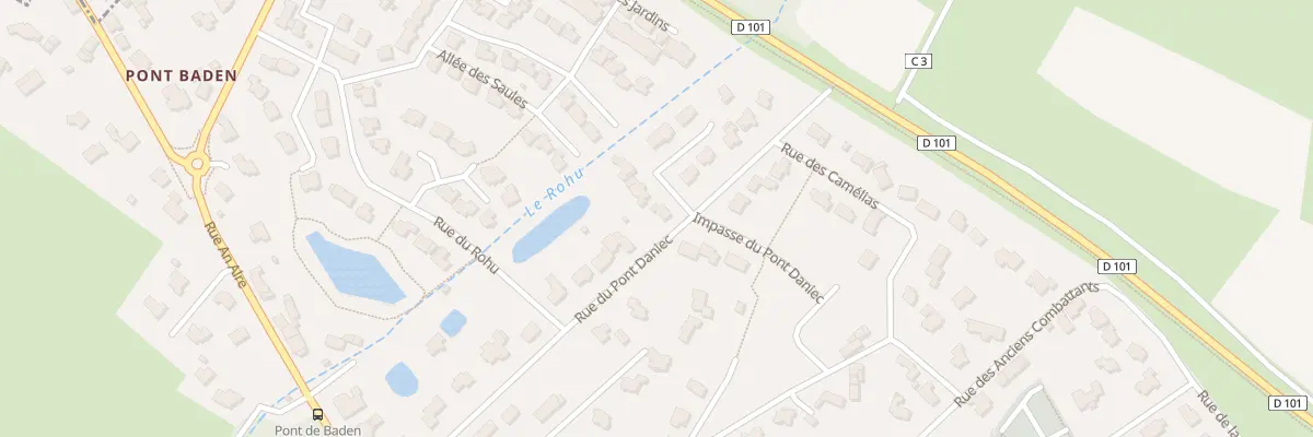 Plan du 4 Rue Tuffin de la Rouerie à Baden