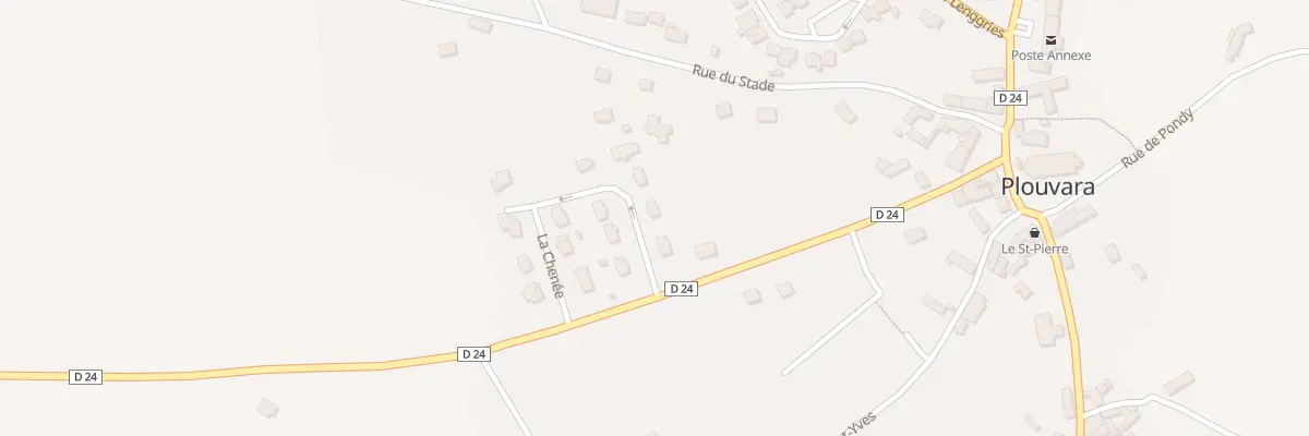 Plan du 7 Rue de la Chenee à Plouvara