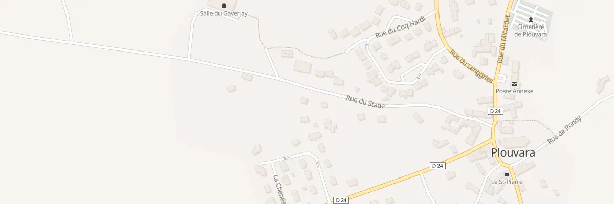 Plan du 13 Rue du Stade à Plouvara