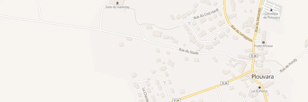 Plan du 15 Rue du Stade à Plouvara