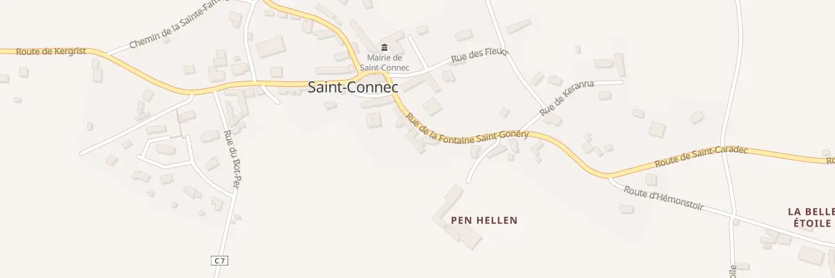 Plan du 10 Rue de la Fontaine St Gonery à Saint-Connec