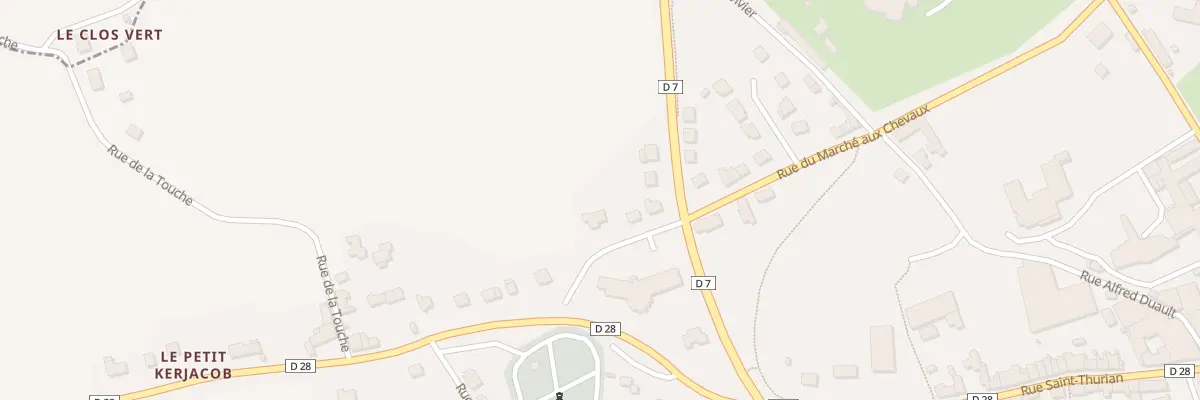 Plan du 20 Rue du Marché aux Chevaux à Quintin