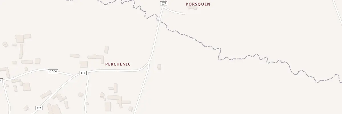 Plan du 8 Perchenic à Kergrist