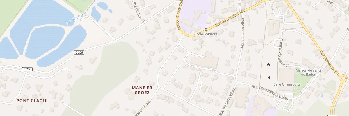 Plan du 7 Rue Mane Er Groez à Baden