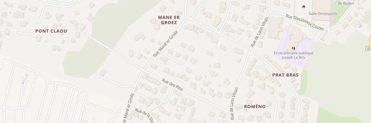 Plan du 7455 Rue Mane Er Groez à Baden